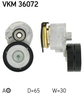 diržo įtempiklis, V formos rumbuotas diržas - VKM 36072 SKF